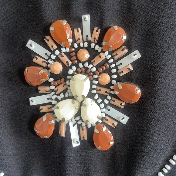 H&M Jeweled & Embroidered Black Skirt - Picture 4 of 9